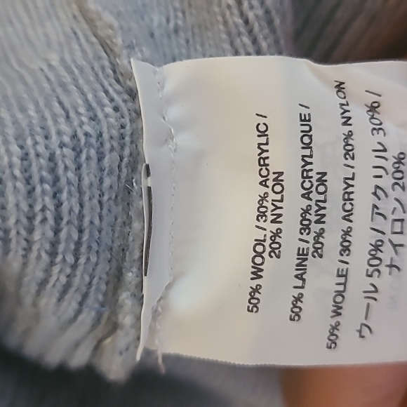 J.Crew Wool V-Neck Bell Sleeve Sweater Small Baby Blue Soft Knit Preowned - Picture 9 of 9